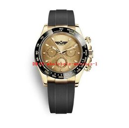 20 Style 40mm Montre Homme 116500 116518 116518LN-0042 Montres Sport 2813 Montres Mouvement Automatique Or Panda Cadran de luxe Montres Bracelet Caoutchouc