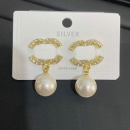 Boucles d'oreilles pendantes pour femmes, 20 styles, marque de styliste, accessoires de bijoux, cadeaux d'anniversaire et de noël