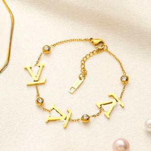 20 Style Gold Ploated armbanden Designer Sieraden Bracelet Bangle Chain Women Accessoires Bruiloftliefhebbers Geschenk