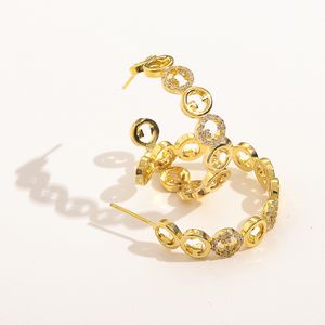 20 stijl hoepel ontwerper merk brief Stud Earring gouden oorbellen vrouwen sieraden accessoires liefde cadeau