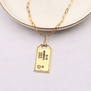 20 stijl luxe designer ketting hanger kettingen ontwerpers retro klassiek verguld roestvrij staal brief voor vrouwen bruiloft sieraden geen doos