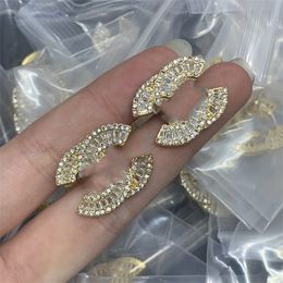 20 style simple boucles d'oreilles Designer Stud luxe femmes ccity diamant perle boucle d'oreille bijoux classiques femme C boucle d'oreille 763434