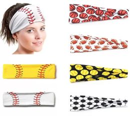 20 styles Baseball Sport bandeau femmes hommes Softball Football équipe bandes de cheveux sueur bandeaux Yoga Fitness écharpe Sport serviette 9019498