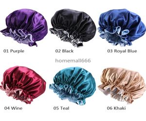 20 styles momme de soie de nuit de nuit Bonnette Sleept Sleek Sleep Hat For Women Hair Care DHL AA7565876