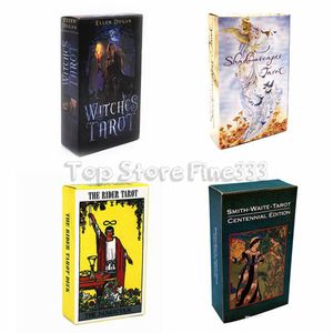 20+ Styles Tarots Witch Rider Smith Waite Shadowscapes Wild Tarot Deck Cartes de jeu de société avec boîte colorée Version anglaise