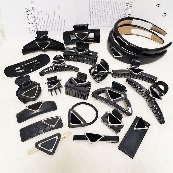 20 styles Triangle Designer Coils Clips Sponge Hair Hoop Femmes Grip Clips Couraines Bands de cheveux Cadeaux d'anniversaire de Noël en gros