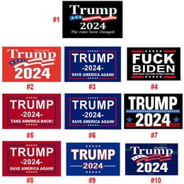 20 styles de drapeaux Trump 0,9 x 1,5 m 2024 Re-Elect Take America Back Flag avec œillets en laiton Patriotic RRA