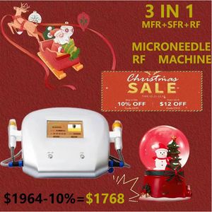 20 Tips Microneedle RF Machine microneedling Fractional Matrux RF Machines Wrinkle Removal RF Microneedle For Face and Body Skin Rejuvenation Free Ship