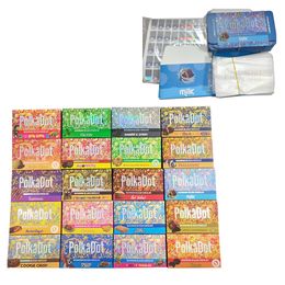20 tipos de tamanho grande polka cogumelo barra de chocolate caixas de embalagem 85*135*15mm 4g dot pacote de chocolate caso com adesivos e sacos de embrulho