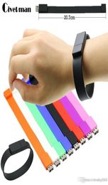 20 bracelet de bracelet en silicone USB Band de bracelet USB Drive Flash Drive Drive Stick U Disk9216203