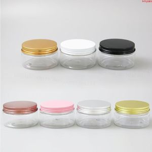 20 x 100 g 100 cc Crema transparente vacía Contenedor de tarro cosmético con tapa de aluminio de metal dorado con almohadilla de PE Alta calidad Jmfij