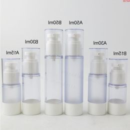 20 x 15ml 30ml 50ml Clear Frost pp Airless Bomba Garrafa Recarregável Recipiente de Viagem Cosméticos Recipientes de Cuidados com a Pele Good Koxfa