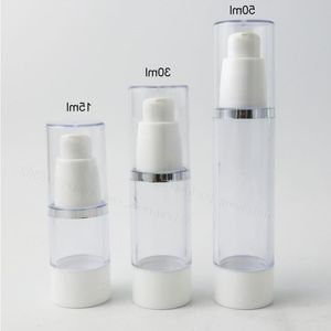 20 x 15 ml 30 ml 50 ml bouteille de pompe sans air portable 1 oz contenant cosmétique rechargeable emballage PP Ibrwb