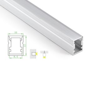 20 x 1m sets / partij fabriek prijs LED aluminium profiel en IP55 Super slank profielkanaal voor grond- of vloerlampen