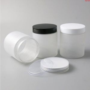 20 x 250g 250ml Frost PET Jars Conteneurs avec couvercles en plastique à vis 250cc 833oz Vide Transparent Crème Cosmétique Packaginggood Ldcbw