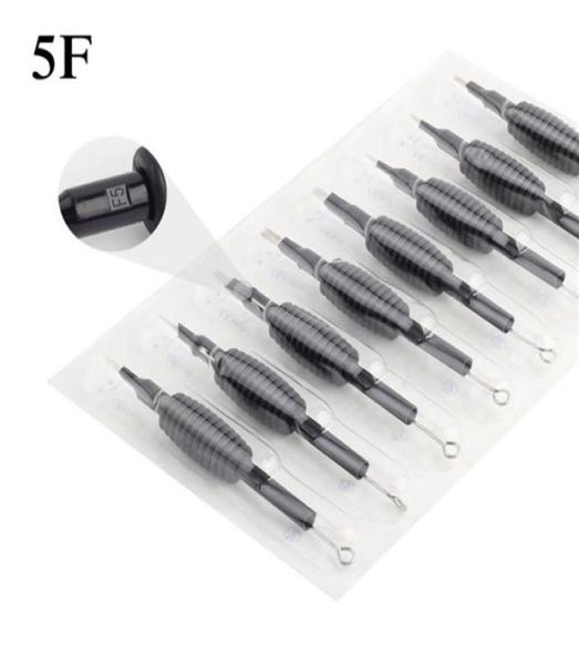 20 x tube de poignées de tatouage jetable avec aiguilles assorties 5f taille 34 19 mm pour le pistolet à tatoue aiguilles kits de poignée à encre 9670217