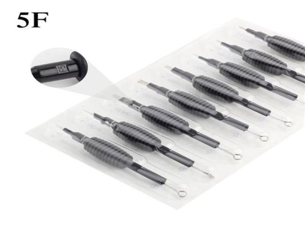 20 x tube de poignées de tatouage jetable avec aiguilles assorties 5f taille 34 19 mm pour le pistolet de tatouage aiguilles kits de poignée en encre 6045914