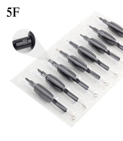 20 x tube de poignées de tatouage jetable avec aiguilles assorties 5f taille 34 19 mm pour le pistolet à tatoue aiguilles kits de poignée à encre 5994662