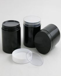 20 x pots de compagnie noirs vides 250g avec vis en plastique blanc noire couvercles en plastique 250 ml 833 oz avec pad PE 2010132372384