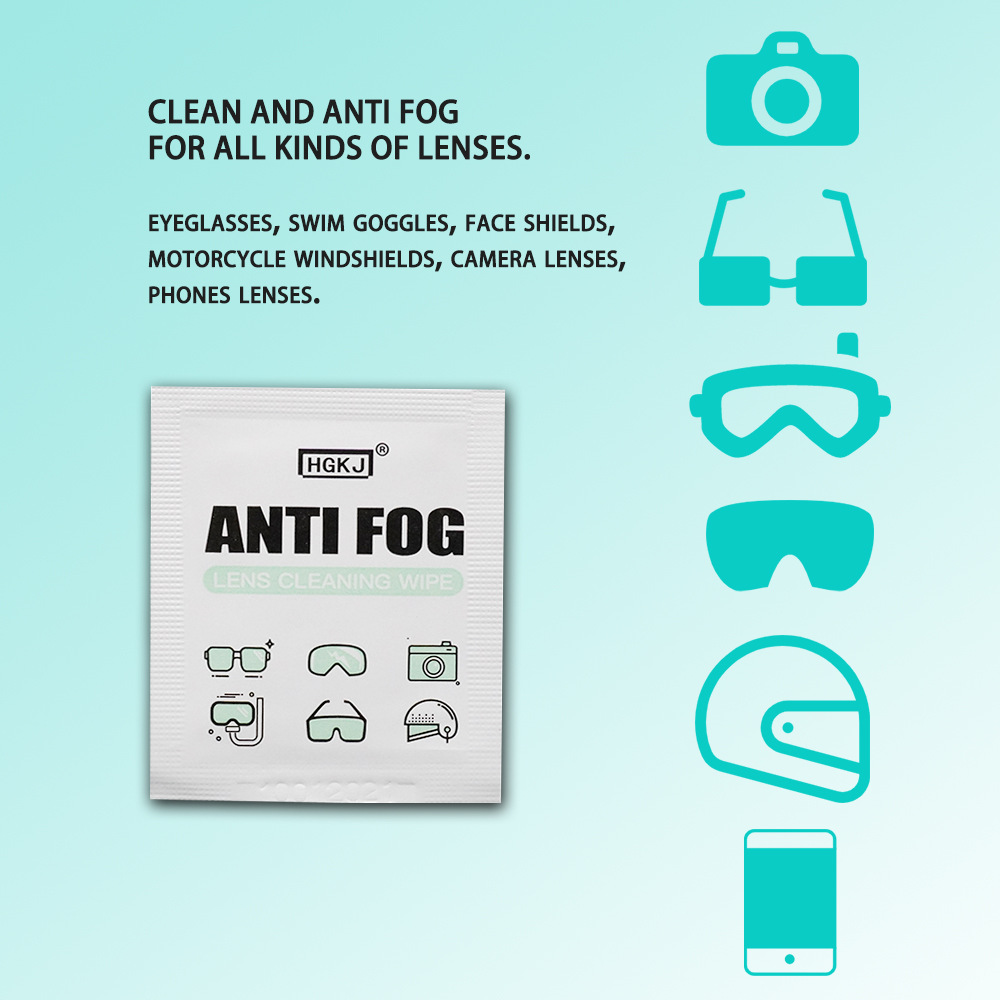 200/100/50/30pcs wiederverwendbare Anti-Fog-Tüchergläser vorbezogener Antifoglinsen-Stoff Defogger Brille Wischtuch verhindern Nebel