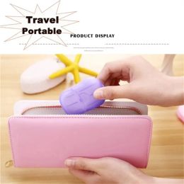 200 / 100pcs Papier de voyage de voyage Disposable Soap Paper Paper Lavage Hand Clean Senced Mini Slice Soaps Accessoires de salle de bain