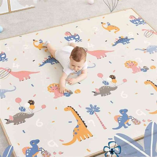 200 * 180 cm * 1 cm pliable dessin animé bébé tapis de jeu Xpe Puzzle enfants haute qualité tapis d'escalade enfants tapis jeux s 210827