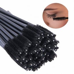 200/500 PCS jetables Eye Les Maquillage Brosse Mascara Baguettes Applicateur Eyel Peigne Individuel L Rose Maquillage Brosse Outils Q7Tn #