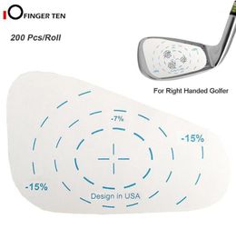 200 PCS Golf Impact Tape Roll Iron Rechtshandige labels Oversized Swing Training Ball Slapen Ravul Tool voor Men Women12545738
