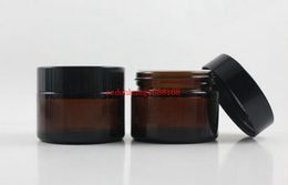 Pot de crème en plastique transparent de 50g, 200 pièces/lot, pour poudre libre, récipient cosmétique, livraison gratuite