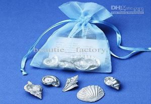 200 pc's Sky Blue Organza Bag Gift Wrap Wedding Gunst 9x12 cm Christmas Bags5949873