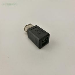 200 pièces entières à haute vitesse USB 2 0 femelle A à Micro USB B 5 broches Adaptateur féminin Connecteur Classic Simple Design279i