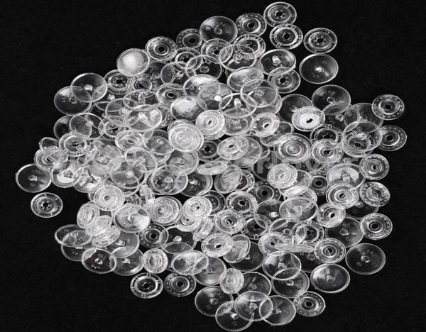 200 ensembles de boutons à pression en résine transparente attaches à pression en plastique boutons-pression taille T5 Caps81221483253694