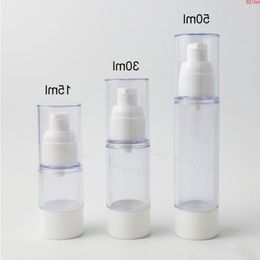 200 x 15 ml 30 ml 50 ml Flacone per pompa per lozione airless 1 oz Contenitore cosmetico trasparente ricaricabile PP Packaginggood Alvcv