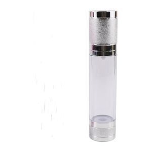 200x50 ML Goud Zilver Reizen Hervulbare Airless Crème Lotion Pomp Fles Vacuüm Cosmetische Verpakking 50cc Airless