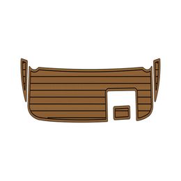 2000-2002 Rinker 232 plate-forme de bain Pad bateau EVA mousse Faux teck pont tapis de sol support adhésif SeaDek Gatorstep Style sol