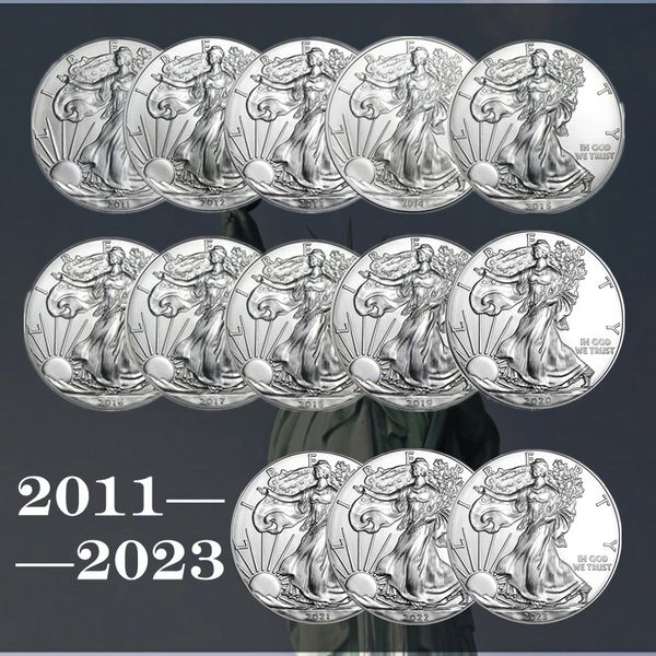 2000--2022 United Statue of Liberty Challenge Coin 1 oz Fine Silver Collectibles America Coins New Year Gift Fine Collection