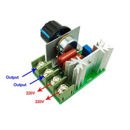 2000/4000W Spanningsregelaar AC 220V Hoog vermogen Thyristor Elektronische spanning Thyristor Dimmer Temperatuurregelingschakelaar