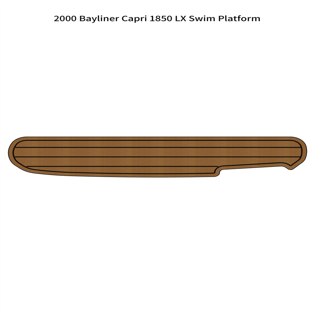 2000 Bayliner Capri 1850 LX Swim Platform Boat Tapis de sol en mousse EVA pour pont en teck