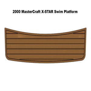 2000 MasterCraft X-Star Swim Platform Pad Boat Eva Faux Foam Teak Deck Floor Mat