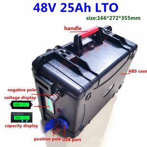 20000 Cycli 48V 25AH 40AH Lithium Titanate Batterij met BMS 20S voor Ebike Scooter Solar Inverter 5A Charger