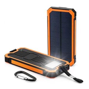 Alimentation mobile d'urgence extérieure étanche 20000 mah pour banque de charge à énergie solaire