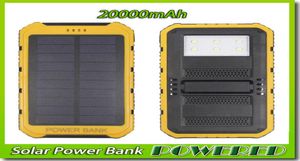 20000mAh 2 ports USB chargeur de banque d'énergie solaire batterie de secours externe avec boîte de vente au détail pour appareils numériques de téléphone portable 4187772