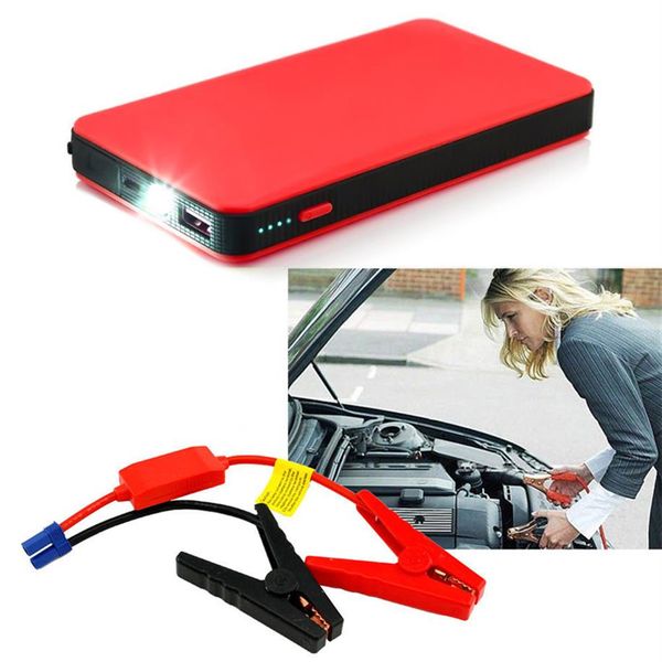 20000 mAh CAR JUNT Starter Suministro de alimentación de arranque de emergencia delgado para motocicletas Computadora de teléfono móvil Carga digital de 12V Dev320p