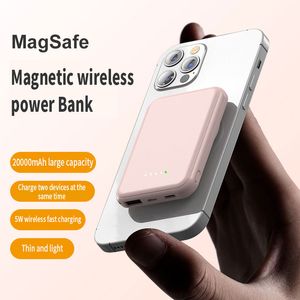 10000 mAh Mini Magnetische Power Banks Draadloos Snel Opladen Externe Batterij Draagbare Grote Capaciteit Oplader voor iPhone12 13