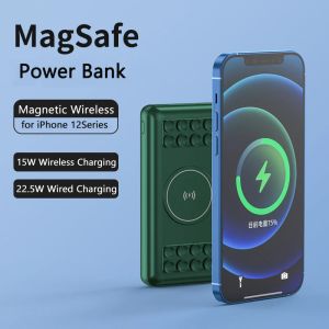 20000 mAh Power Bank 15 W Magnetische Qi Draadloze Oplader PowerBank voor iPhone 14 13 Samsung Huawei PD 22.5 W Snel Opladen Poverbank