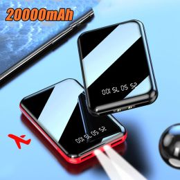 Power Bank 20000mAh avec écran miroir, chargeur Portable, batterie externe pour iPhone 14 12 Samsung S22 Xiaomi