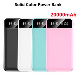 30000mAh Power Banks ultra mince 2 Ports USB Chargeur Externe Power Bank Pour Xiaomi Iphone avec LED Promotion