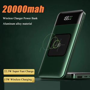 20000 mAh Draadloze Power Bank 15 W Snelle Qi-oplader Powerbank voor iPhone 12 Draagbare externe batterij 22,5 W Snelle oplader voor Xiaomi