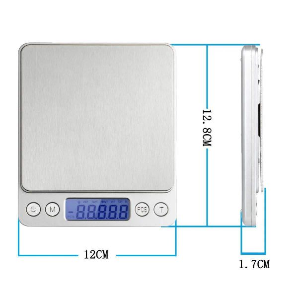 2000g / 0,1 g 3000g / 0,1 g LCD Portable Mini Electronic Digital Case Pocket Postal Kitchel Balance de poids Balance numérique Échelle numérique Best 11 LL