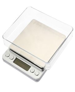 Balance numérique de cuisine 2000g01g, outils de mesure de cuisine, poids électronique en acier inoxydable, LCD, banc électronique, échelle de poids 3246204